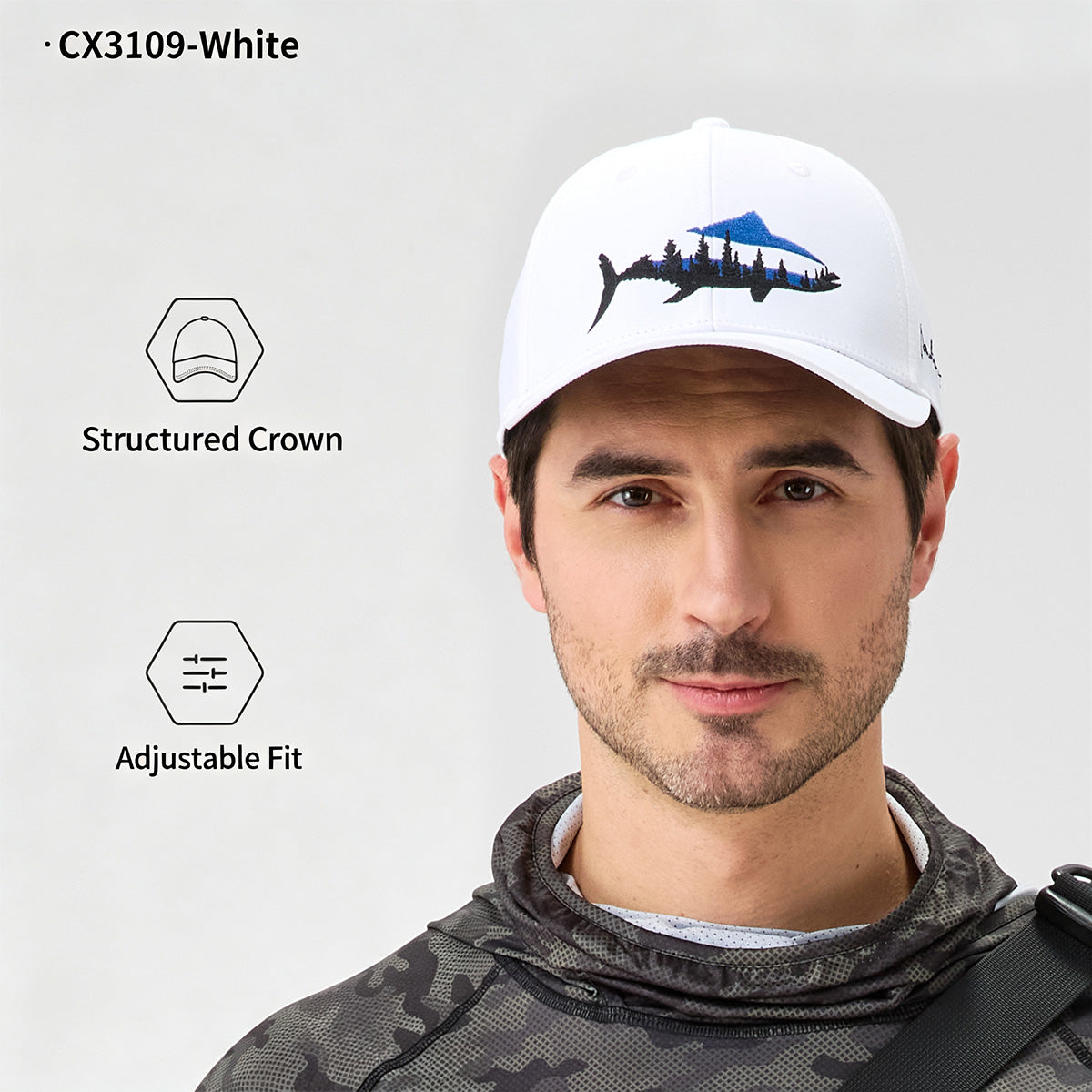 Performance Fishing Cap – Breathable Mesh Hat with UV Sun Protection & Adjustable Fit