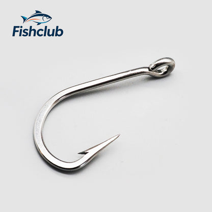 Heavy-Duty Stainless Steel Saltwater Fishing Hooks for Shark & Tuna Jigging