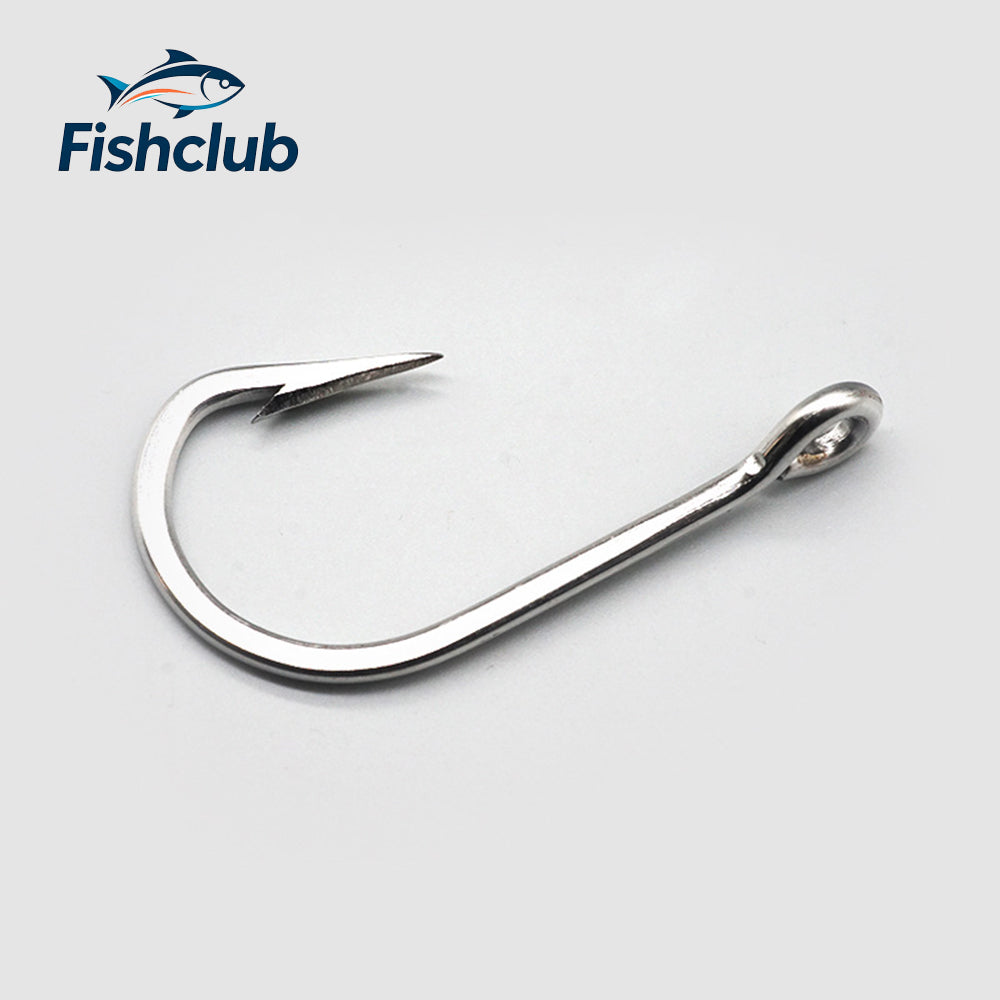 Heavy-Duty Stainless Steel Saltwater Fishing Hooks for Shark & Tuna Jigging