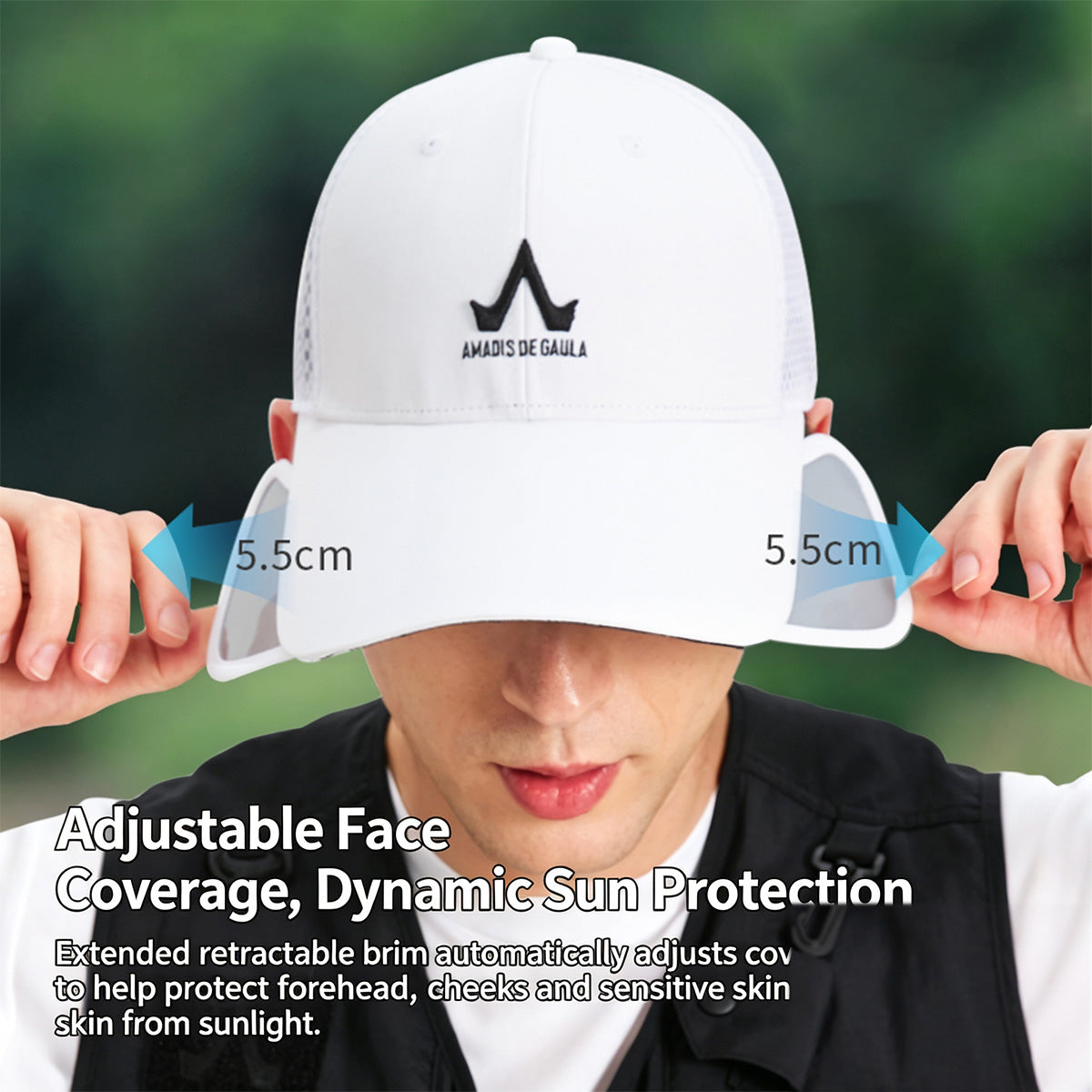 Performance Fishing Cap for Men – Adjustable Fit, Breathable Mesh & Extended Sun Protection Brim