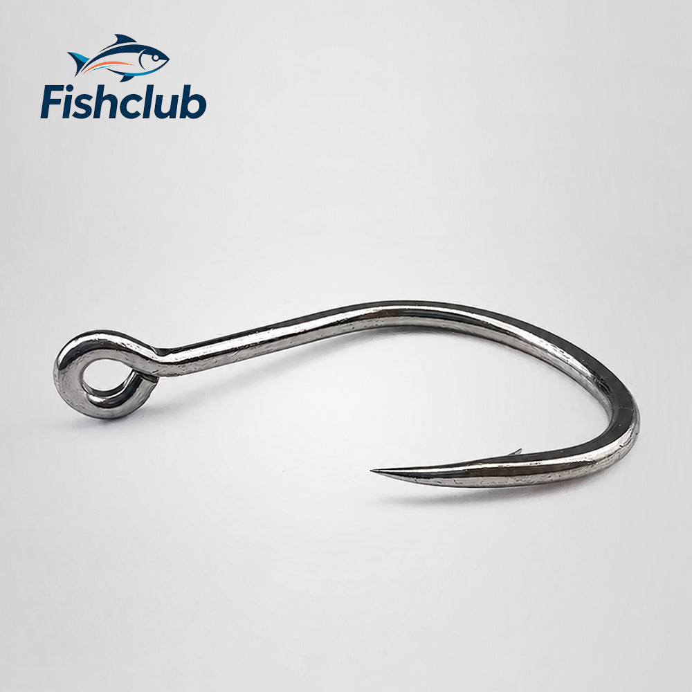 Heavy-Duty Tinned High-Carbon Steel Hooks for Pike & Deep-Sea Jigging 1003
