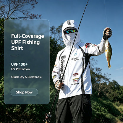Men's Fishing Shirt, Moisture-Wicking Quick-Dry Stretch Fabric, UPF UV Sun Protection Hoodie（副本）
