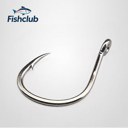 Heavy-Duty Tinned High-Carbon Steel Hooks for Pike & Deep-Sea Jigging 1003