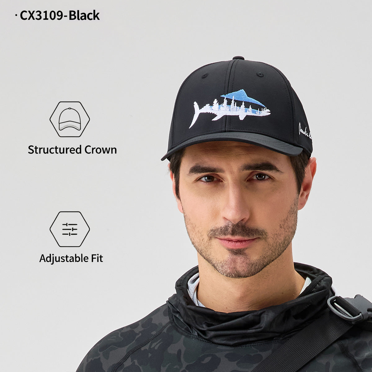 Performance Fishing Cap – Breathable Mesh Hat with UV Sun Protection & Adjustable Fit