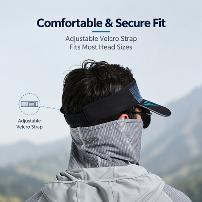 Fishing Sun Visor Hat – Breathable Open Top Cap with UPF 50+ Sun Protection & Structured Fit