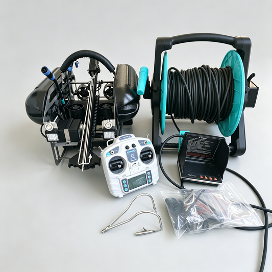 Underwater Exploration Camera, 50m Cable, Infrared Night Vision, Stainless Steel Hull, 5.0-inch Display
