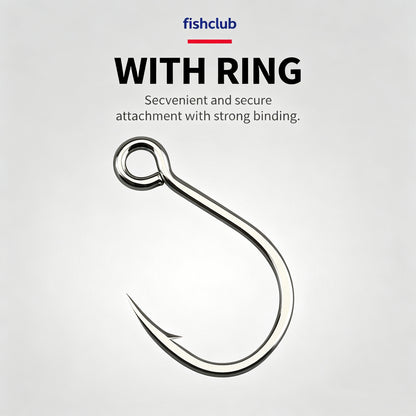 Heavy Duty Single Fishing Hooks, Anti-Corrosion Replacement Lure Hooks for Minnow, Popper, Crankbait & Metal Jigs （10PK）1002
