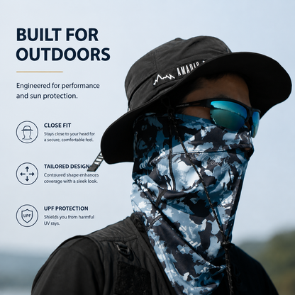 Men's Outdoor Fishing Bucket Hat – Lightweight Breathable UV Sun Protection Hat with Adjustable Fit & Detachable Chin Strap 4128