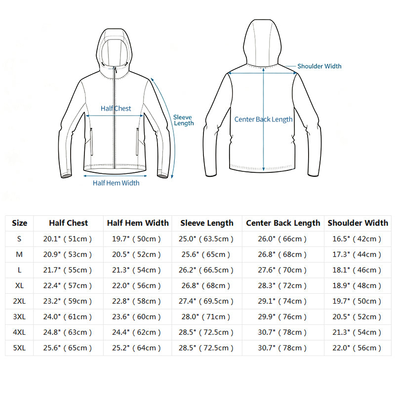 Men's Fishing Shirt, Moisture-Wicking Quick-Dry Stretch Fabric, UPF UV Sun Protection Hoodie