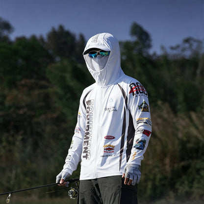 Men's Fishing Shirt, Moisture-Wicking Quick-Dry Stretch Fabric, UPF UV Sun Protection Hoodie（副本）