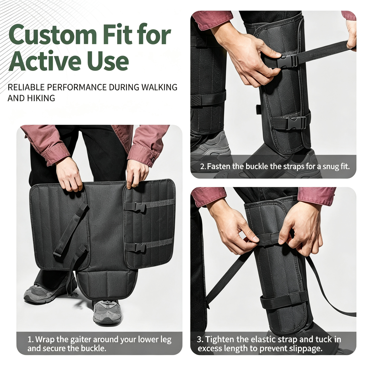 Outdoor Anti-Puncture Leg Gaiters for Hiking & Fishing