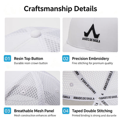Performance Fishing Cap for Men – Adjustable Fit, Breathable Mesh & Extended Sun Protection Brim