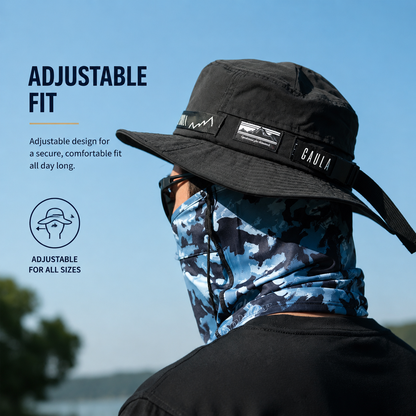 Men's Outdoor Fishing Bucket Hat – Lightweight Breathable UV Sun Protection Hat with Adjustable Fit & Detachable Chin Strap 4128