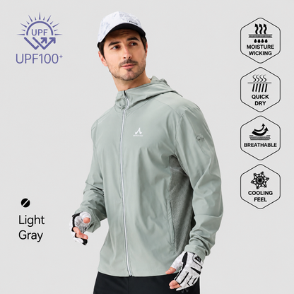 Men's Fishing Shirt, Moisture-Wicking Quick-Dry Stretch Fabric, UPF UV Sun Protection Hoodie（副本）