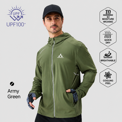 Men's Fishing Shirt, Moisture-Wicking Quick-Dry Stretch Fabric, UPF UV Sun Protection Hoodie（副本）